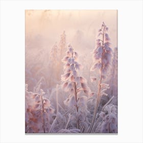 Frosty Botanical Lobelia 4 Canvas Print
