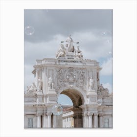 The Rua Augusta Arch in Lisbon Canvas Print