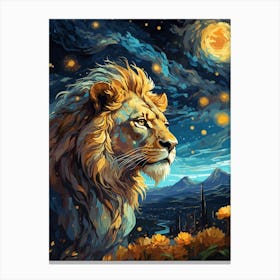 Lion Art 1 Canvas Print