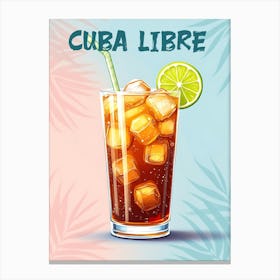 Cuba Libre Cocktail V 01 Canvas Print