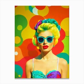 Paloma Mami Colourful Pop Art Canvas Print