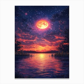 Full Moon In The Sky 12 Canvas Print