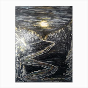 Moonlight Road Canvas Print