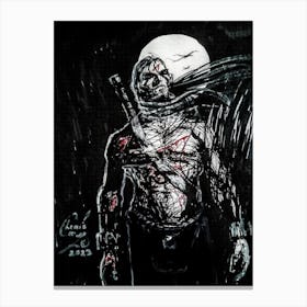 MIDNIGHT WARRIOR #3 Canvas Print