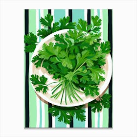 Cilantro Summer Illustration 1 Canvas Print