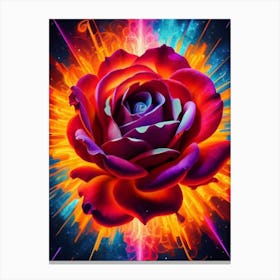 Rose In The Sky Canvas Print