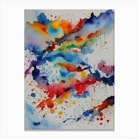 Abstract Watercolor Painting 3 Canvas Print