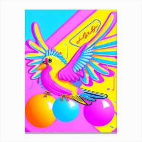 Colorful Bird-Reimagined 10 Canvas Print