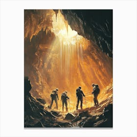 Cavemen Canvas Print