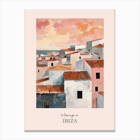 Mornings In Ibiza Rooftops Morning Skyline 3 Canvas Print