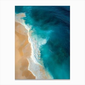 Aerial View Of A Beach 115 Canvas Print