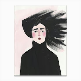 Woman With A Hat Canvas Print