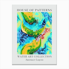 House Of Patterns Abstract Liquid Water 11 Canvas Print