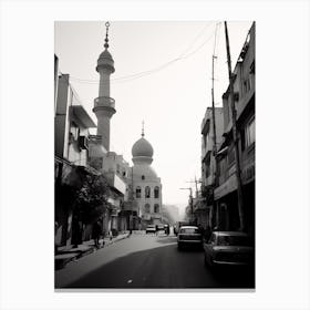 Tehran, Iran, Black And White Old Photo 3 Canvas Print