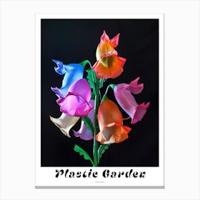 Bright Inflatable Flowers Poster Foxglove 1 Canvas Print