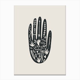 Abstract Hand Two Canvas Print