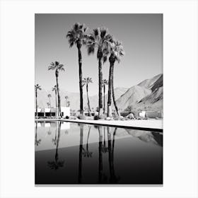 Palm Springs, Black And White Analogue Photograph 4 Canvas Print