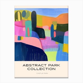 Abstract Park Collection Poster Castle Park Bristol 2 Canvas Print