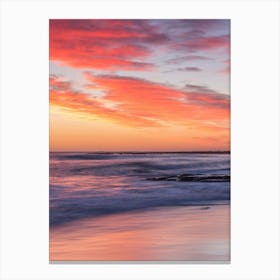 Sunset At The Beach 8 Canvas Print