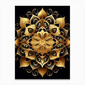 Symmetrical Mandalas Geometric Illustration 16 Canvas Print