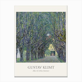 Allee At Schloss Kammer, Gustav Klimt Poster Canvas Print
