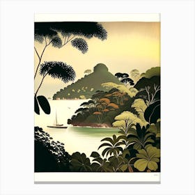 Pulau Kapas Malaysia Rousseau Inspired Tropical Destination Canvas Print