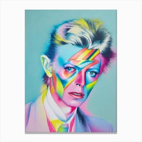 David Bowie Colourful Illustration Canvas Print