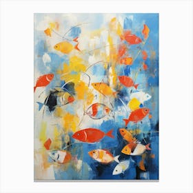 Fish Abstract Expressionism 2 Canvas Print