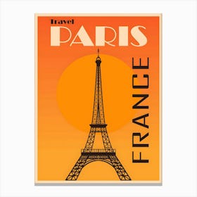 Travel Paris France Canvas Print