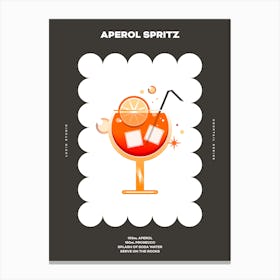 Aperol Dark Canvas Print