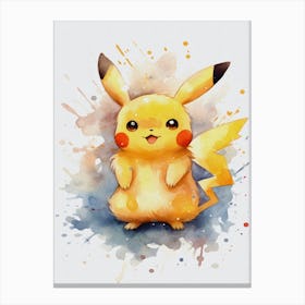 Pikachu Pokemon 1 Canvas Print