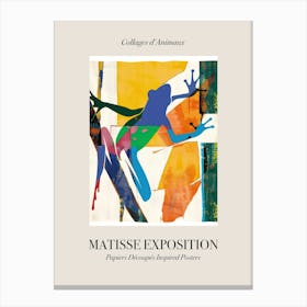 Frog 2 Matisse Inspired Exposition Animals Poster Canvas Print