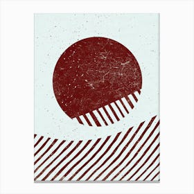 Sands Of Time, Minimalist, Bauhaus Canvas Print