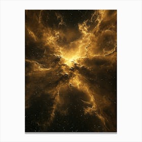 Golden Nebula Canvas Print