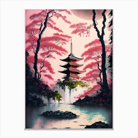 Japanese Landscape Painting (7) Canvas Print