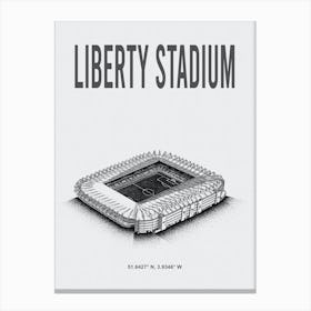 Liberty Stadium Swansea City Fc Stadium Canvas Print