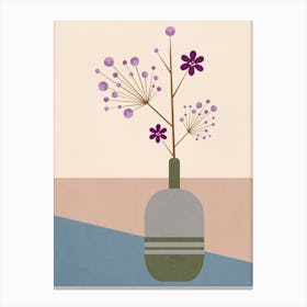 Lila Flower Canvas Print