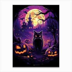 Halloween Cat Canvas Print