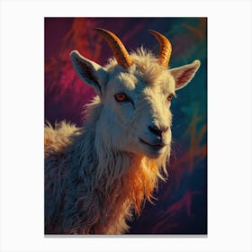 Goat With Horns Canvas Print