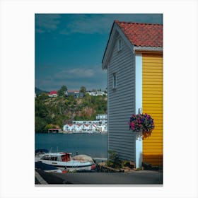 Yellow House, Norway Canvas Print