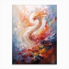 Dragon Abstract Expressionism 2 Canvas Print
