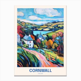 Cornwall England 18 Uk Travel Poster Canvas Print