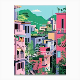 Rio De Janeiro, Brazil, Graphic Illustration 4 Canvas Print