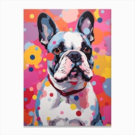 French Bulldog Pop Art Paint 3 Canvas Print