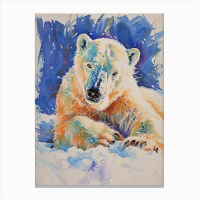 Polar Bear Pastel Watercolour 4 Toile