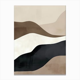 Silence In Waves Minimalist Style Canvas Print