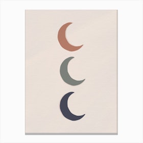Triple Moon Canvas Print