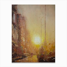 Morning city Canvas Print