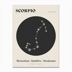 Astrology Constellation - Scorpio Canvas Print
