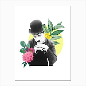 Charlie Chaplin Collage Canvas Print